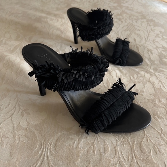 Joie 'Poppi' Suede Fringe Heels | NWOT - Picture 7 of 9